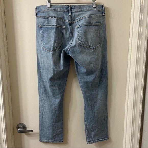 Agolde Isabel Slim Boyfriend Jeans in Dreamer Distressed Mid Rise Size 30 - Picture 3 of 11